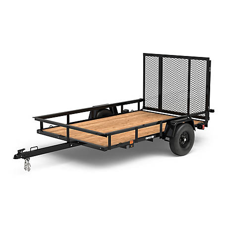 Carry-On Trailer 5 x 8ft. Wood Floor Utility Trailer, 1,500 lb. Max Capacity