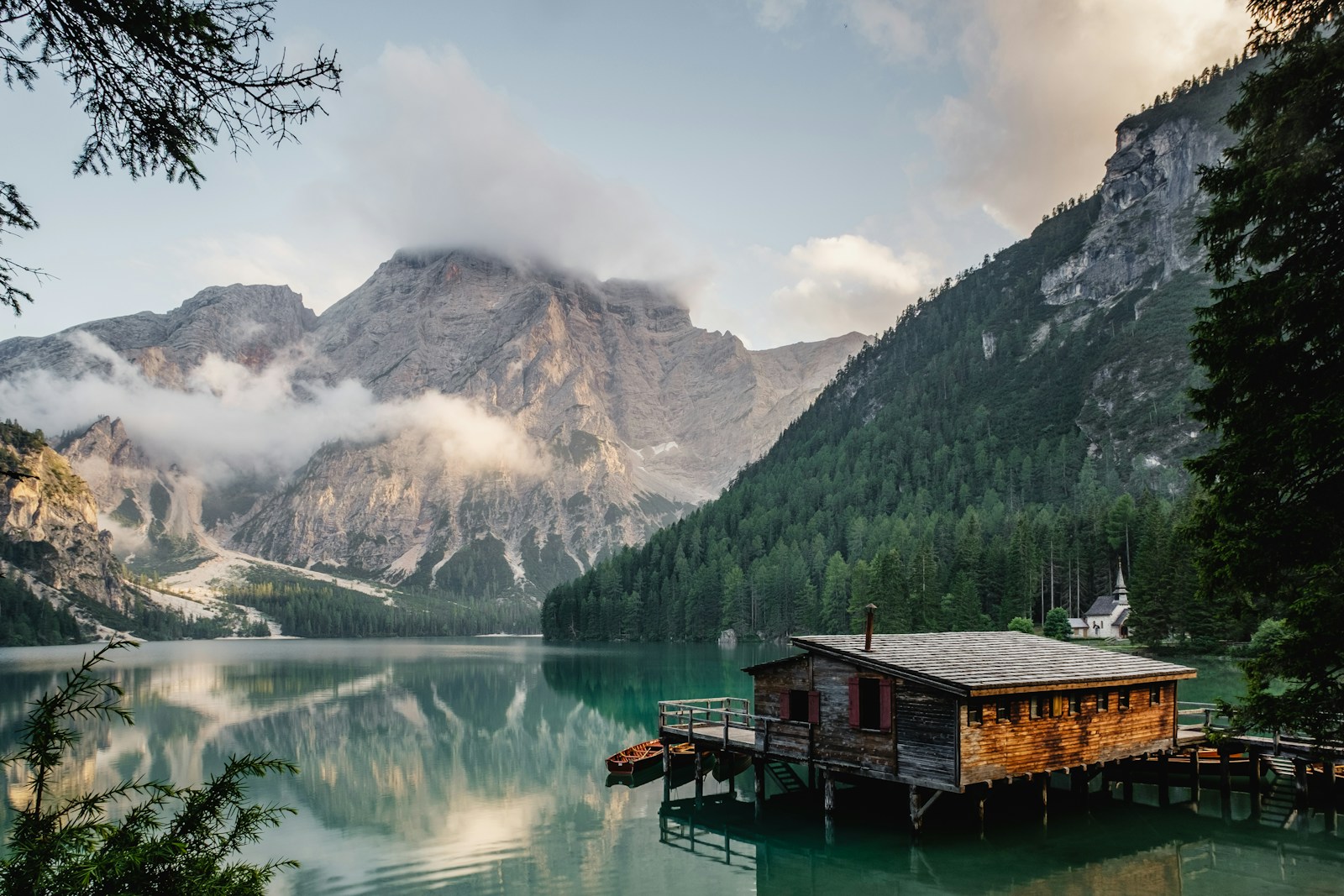 Mountain landscape and lake