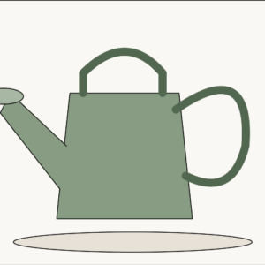 Galvanized Style Watering Can illustrative sample